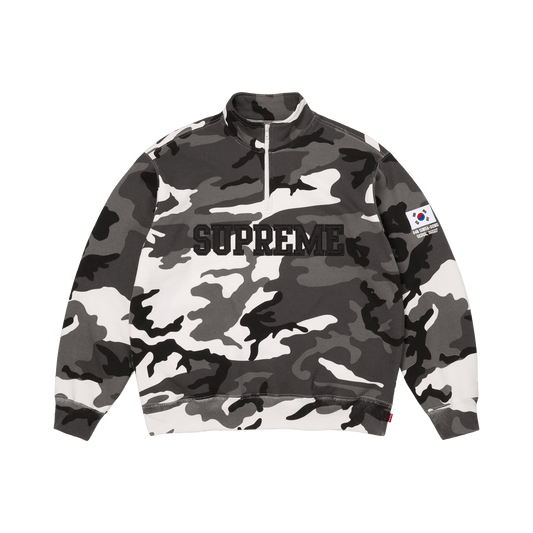 Supreme Shop Flag Half Zip Pullover 'Snow Camo Seoul' – SS26SW65-SNOW-CAMO-SEOUL-M – product image