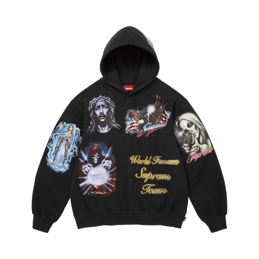Supreme Stickers Hooded Sweatshirt Black – FW26SW67-BLACK-S – product image