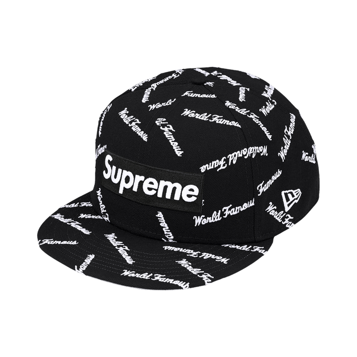 Supreme World Famous Box Logo New Era Black
