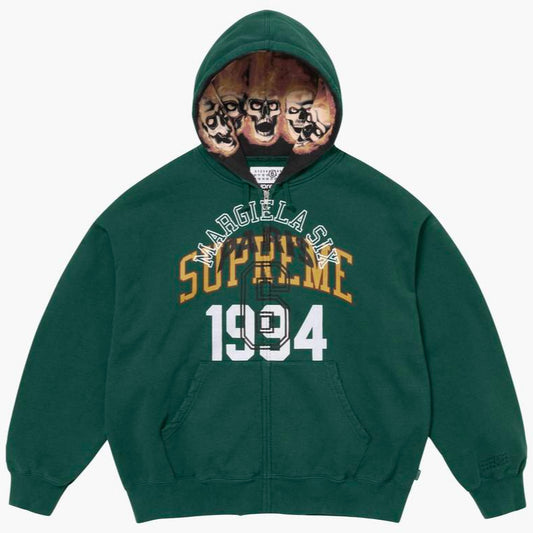 Supreme MM6 Maison Margiela Bluza z kapturem zapinana na zamek w kolorze ciemnozielonym