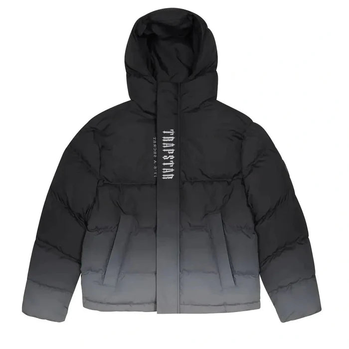 Trapstar Decoded Hooded Puffer Jacket 2.0 “Black Gradient” — Premium Winter Jacket | Luxem Swiss