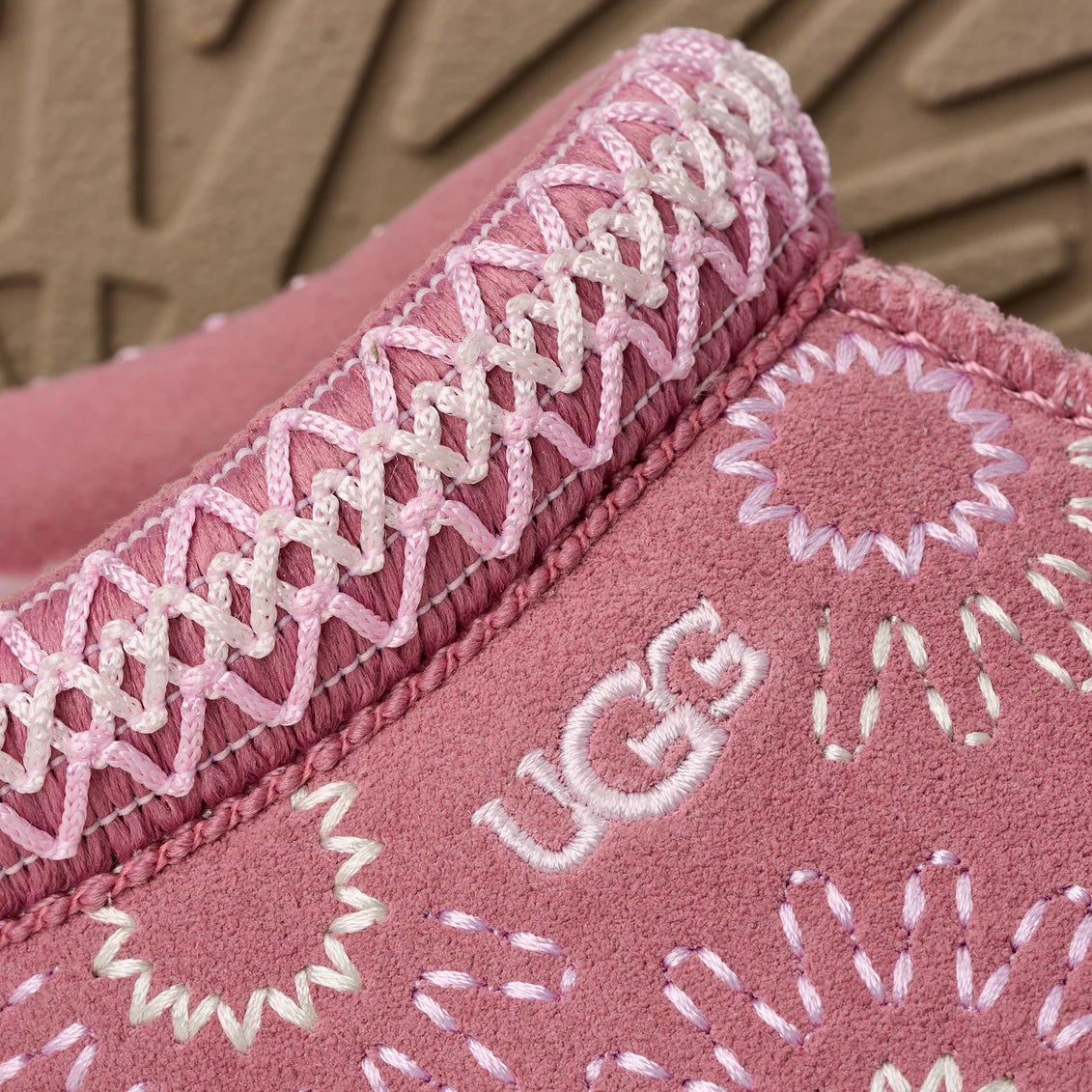 UGG Tazz Sun Stitch Slipper Horizon Pink (Kids)