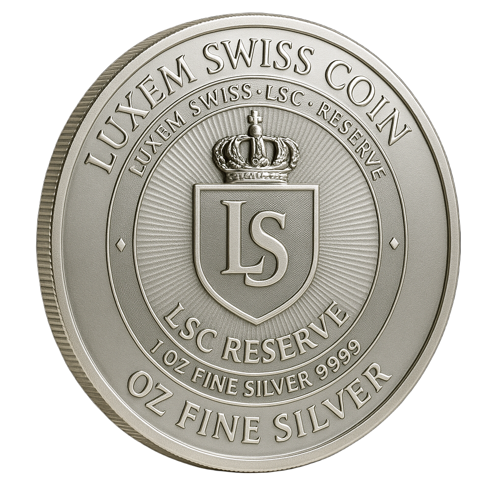 Luxem Swiss Silver Coin Pack — 10 × 1 oz (.999 Fine Silver)