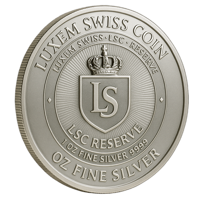 Luxem Swiss Silver Coin Pack — 10 × 1 oz (.999 Fine Silver)
