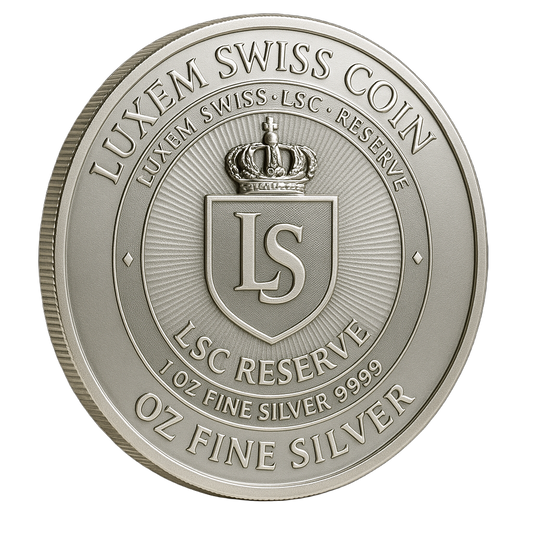 Luxem Swiss Silver Coin Pack — 10 × 1 oz (.999 Fine Silver)