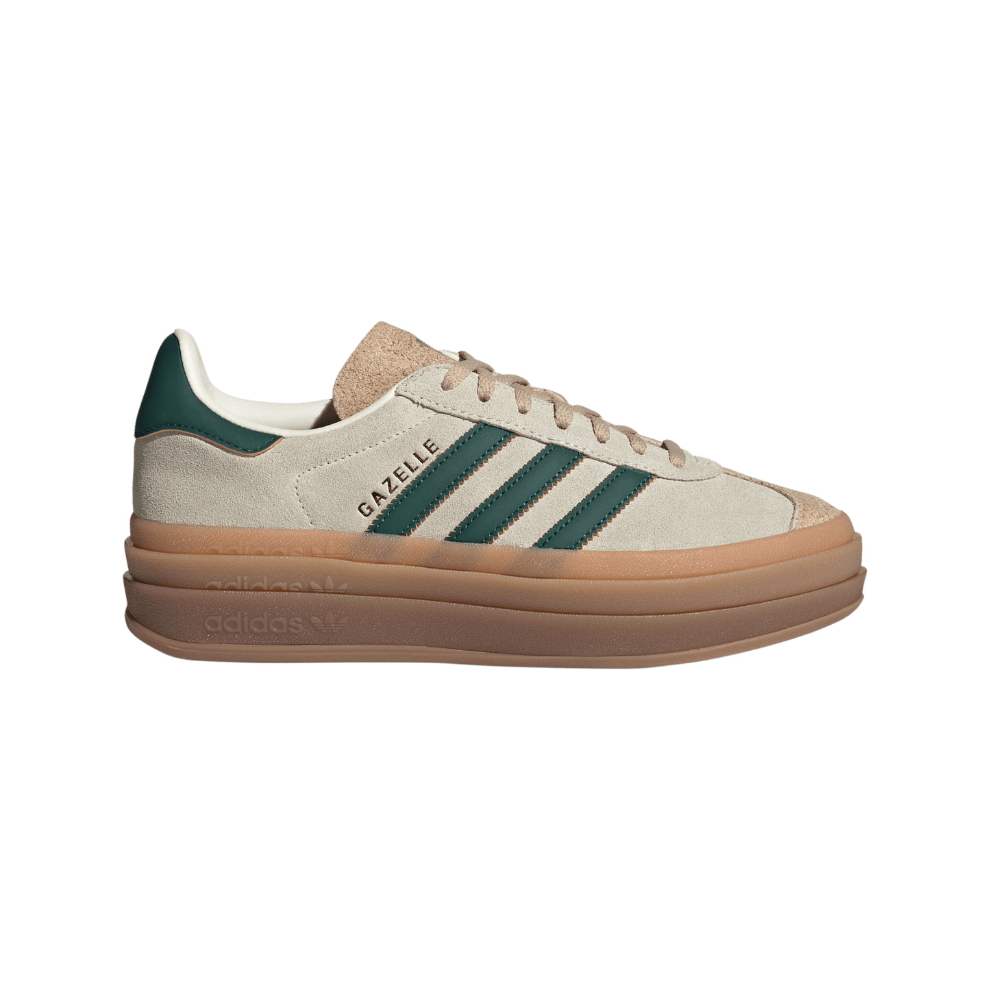 adidas Gazelle Bold Magic Beige Collegiate Green (Women's) – ID7056-40 – product image