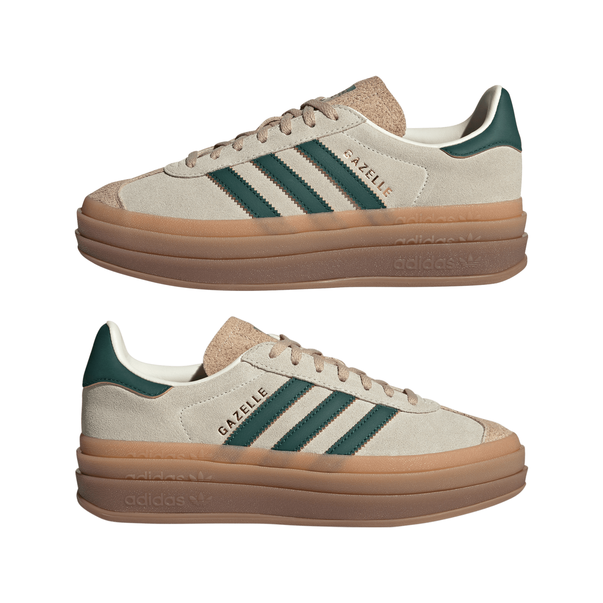 adidas Gazelle Bold Magic Beige Collegiate Green (Women's) – ID7056-40 – product view 2