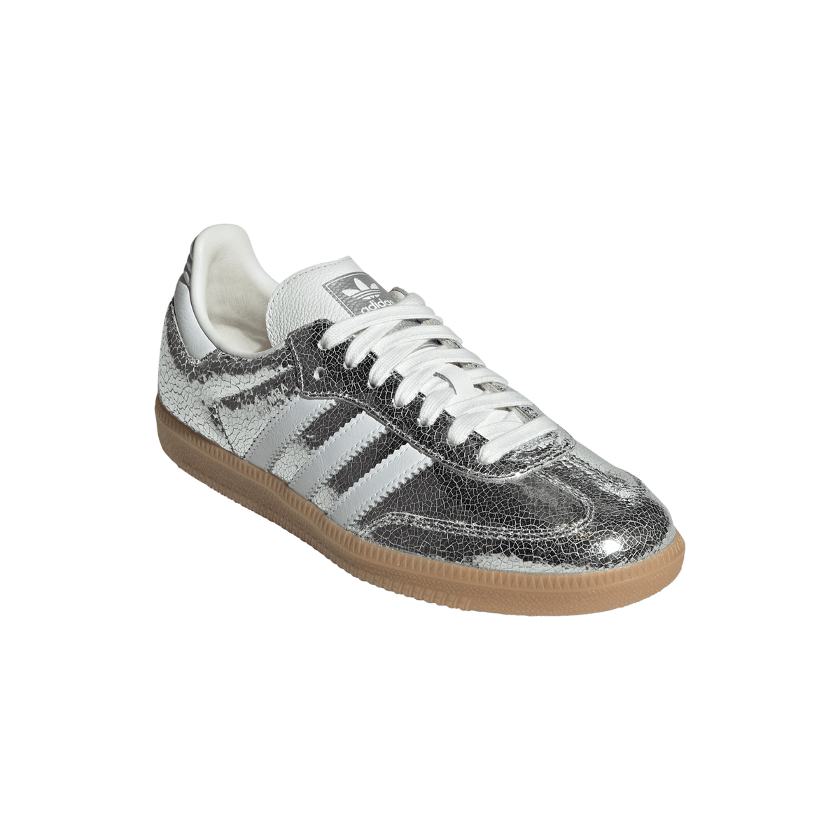 adidas Samba OG Silver Metallic Cracked Leather (Women's) – JR0035-35.5 – product view 4