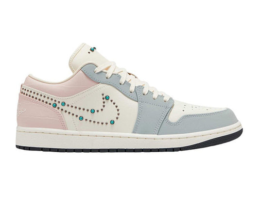 Air Jordan 1 Low SE “Gem Studded Swoosh” – Pastel Bliss