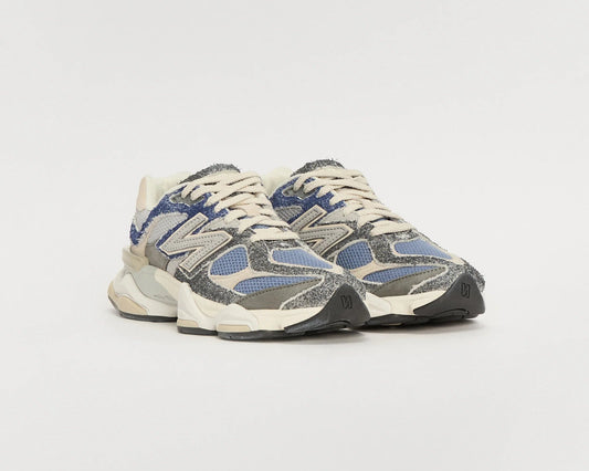 New Balance 9060 Navy – Brushed Suede, Leather & Mesh | Premium Unisex Lifestyle Sneakers