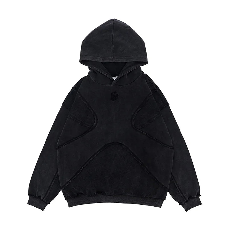 Bluza z kapturem Syna World Armoured – sprana czerń