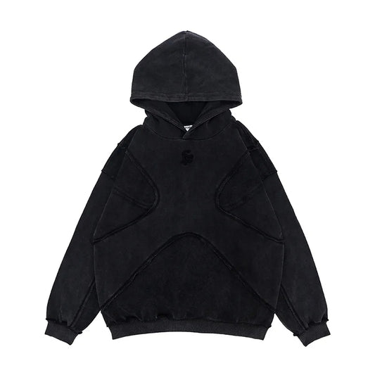 Bluza z kapturem Syna World Armoured – sprana czerń