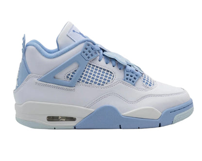White and light blue sneaker on a white background