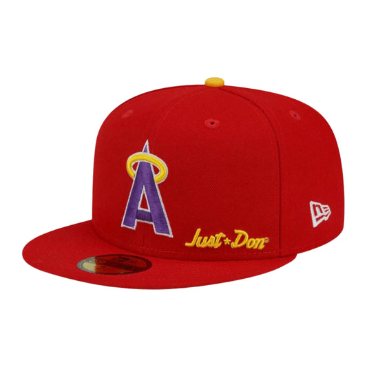 Czapka New Era 59FIFTY Los Angeles Angels 1989 All-Star Game Fitted Cap – edycja czerwono-fioletowo-żółta