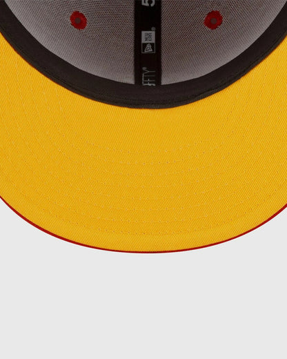 Czapka New Era 59FIFTY Los Angeles Angels 1989 All-Star Game Fitted Cap – edycja czerwono-fioletowo-żółta