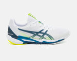 ASICS Solution Speed FF 3 Men’s Tennis Shoes – White/Blue Neon Green | Luxem Swiss