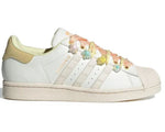 Adidas Originals SUPERSTAR Low Top Skateboard Shoes Women's White Yellow