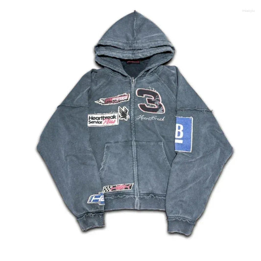 Bluza z kapturem Heartbreak Racing Patch