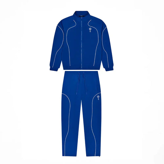 Trapstar Foundation Embroidered Logo Blue Shell Tracksuit – Luxem Swiss