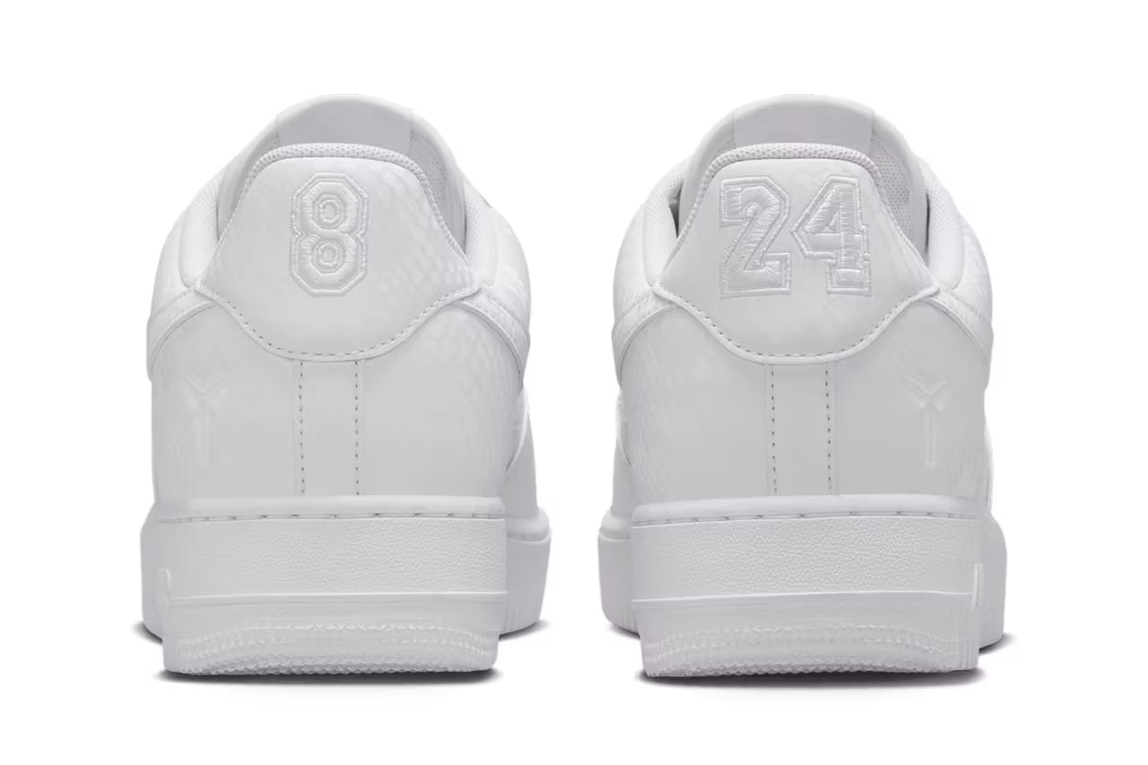 Kobe Bryant × Nike Air Force 1 Low “Triple White” – Luxem Swiss