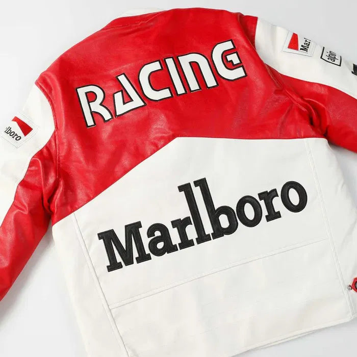 Marlboro Vintage Motorcycle Leather Jacket