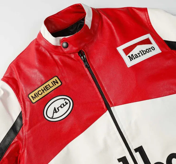 Marlboro Vintage Motorcycle Leather Jacket