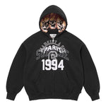 Supreme x MM6 Maison Margiela Bluza z kapturem zapinana na zamek „Czarno-biały”