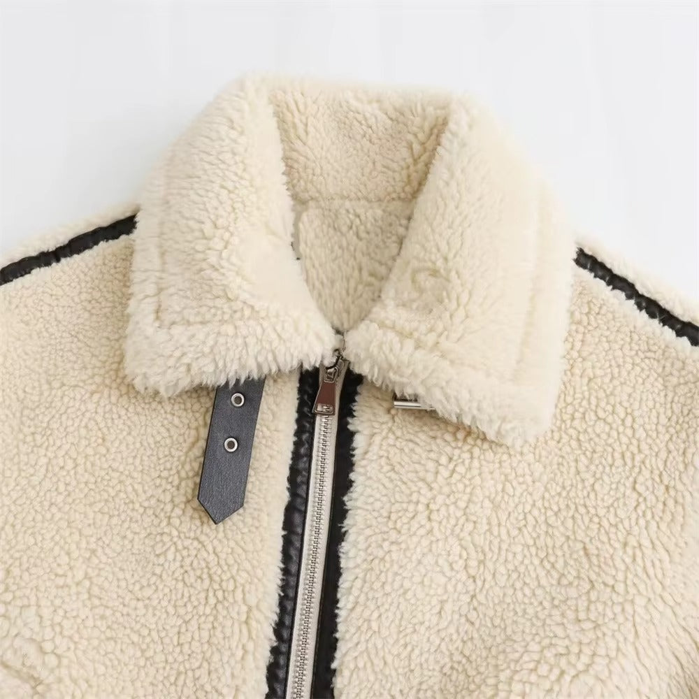 Faux-Shearling Motorcycle Jacket – Winter Warm Edition