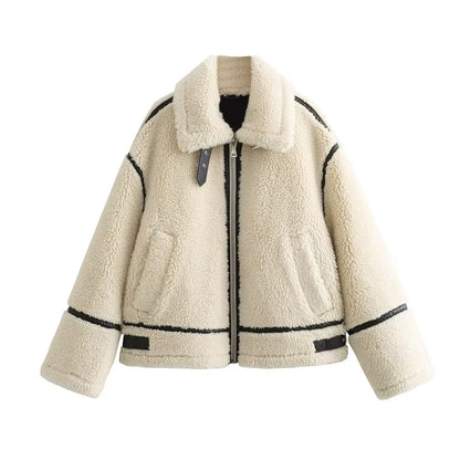 Faux-Shearling Motorcycle Jacket – Winter Warm Edition