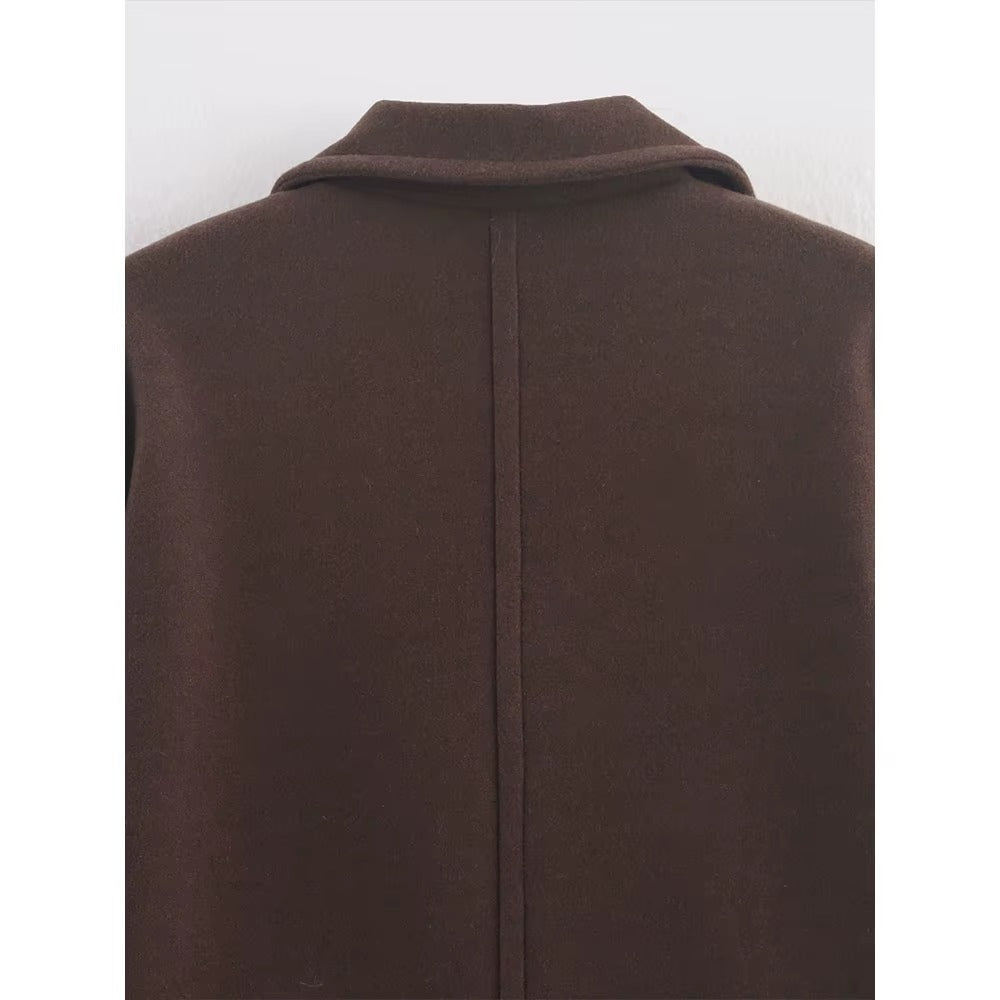 Classic Wool-Blend Long Coat – Autumn/Winter Elegant Edition
