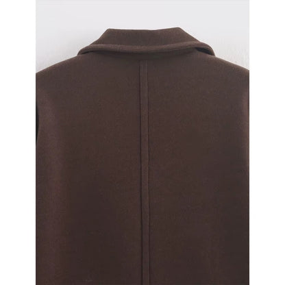 Classic Wool-Blend Long Coat – Autumn/Winter Elegant Edition