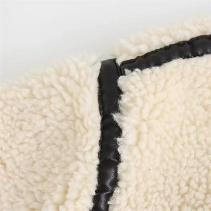 Faux-Shearling Motorcycle Jacket – Winter Warm Edition