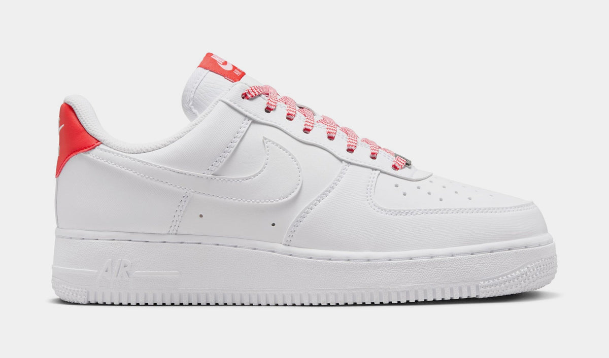 Nike Air Force 1 Low '07 White Pink Foam Metallic Silver Light Crimson Women's side view