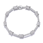“Eternal Ice Knot™” –  Gold White Gold Iced Out Bangle