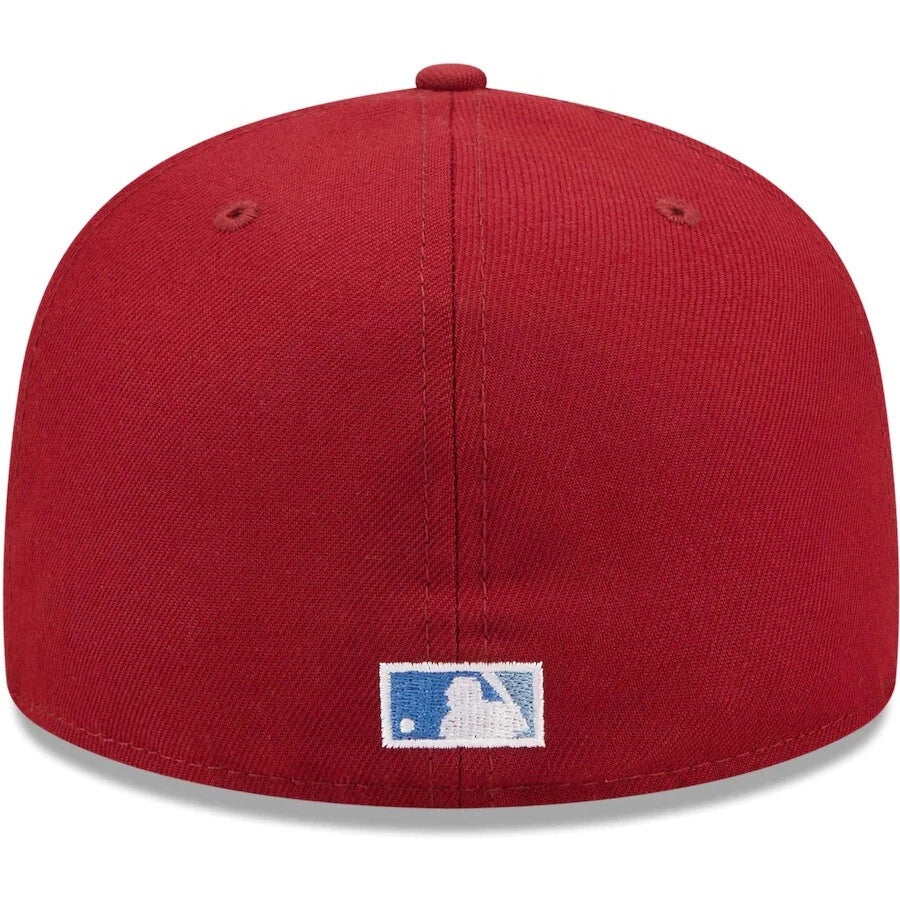 Kapelusz New Era Montreal Expos Cardinal 59FIFTY Fitted – rozmiar 7 1/2 (niebieski UV)
