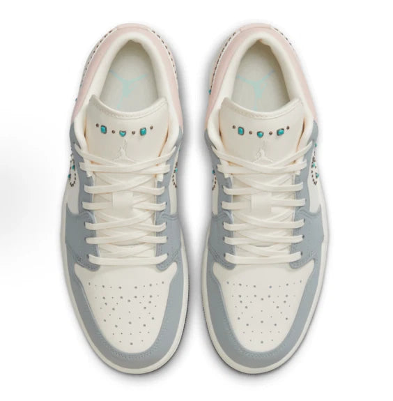 Air Jordan 1 Low SE “Gem Studded Swoosh” – Pastel Bliss