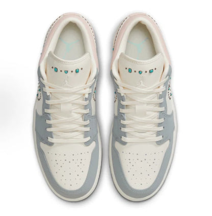 Air Jordan 1 Low SE “Gem Studded Swoosh” – Pastel Bliss