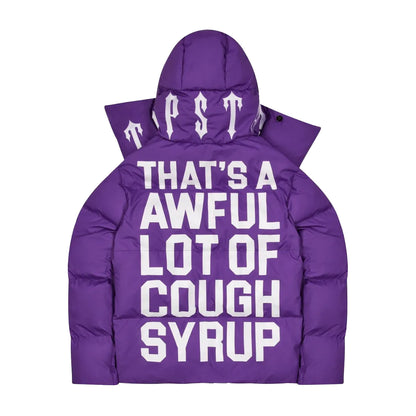 Trapstar Cough Syrup Puffer Jacket Purple | Luxem Swiss