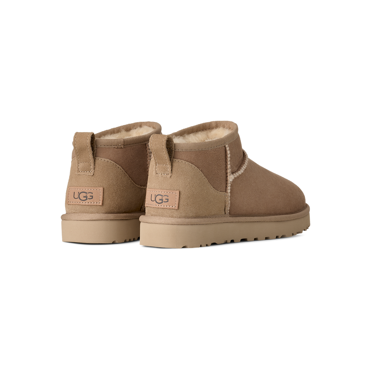 UGG Classic Ultra Mini Boot Sand Women's heel view