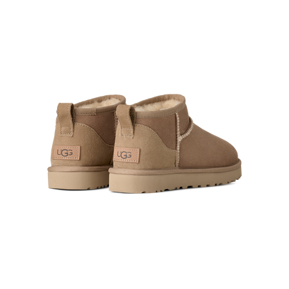 UGG Classic Ultra Mini Boot Sand Women's heel view