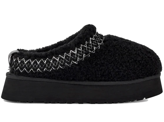 Kapcie UGG Tazz „Heritage Braid – Black” – luksusowe ciepło i wygoda | Luxem szwajcarski