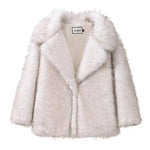 Plush Faux-Fur Winter Jacket – Short Elegant Edition