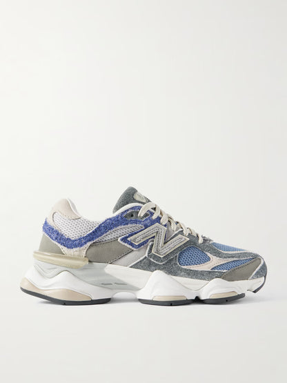 New Balance 9060 Navy – Brushed Suede, Leather & Mesh | Premium Unisex Lifestyle Sneakers