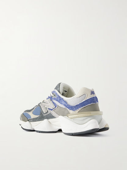 New Balance 9060 Navy – Brushed Suede, Leather & Mesh | Premium Unisex Lifestyle Sneakers